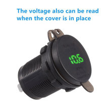 5V 4.2A Dual USB Ports Car Mobile Charger with Voltmeter